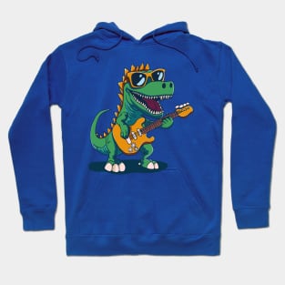 Dino Groove: Electric Guitar Jam Hoodie